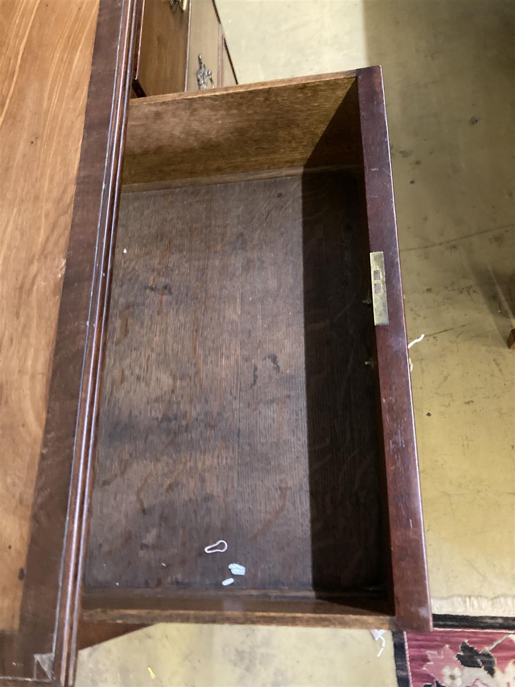 A George III mahogany chest, width 110cm, depth 54cm, height 107cm